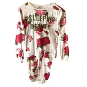 NWOT Place Girl's "Sleeping Beauty" 100% Cotton Pyjama Set Size 12